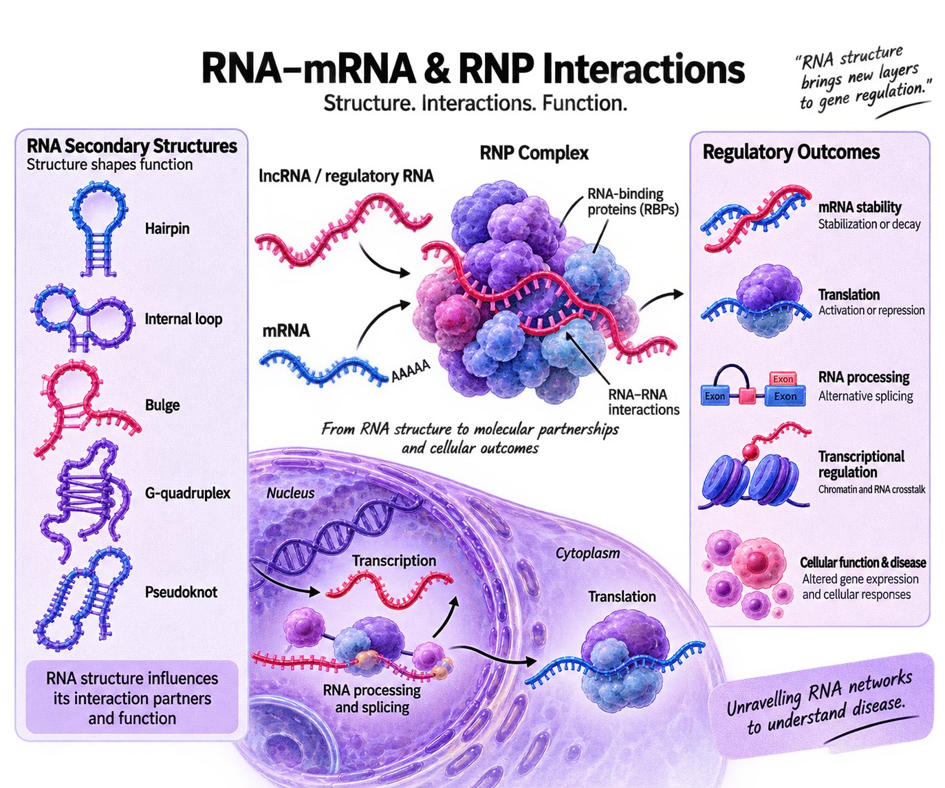 RNA-mRNA and RNP interactions